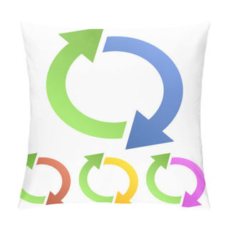 Personality  Circular, Looped, Rotating Arrows Pillow Covers