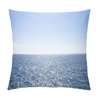 Personality  Blue Sea In Morning. Pillow Covers