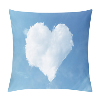 Personality  Heart Shaped Cloud In The Blue Sky Pillow Covers