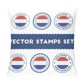 Personality  Dutch Flag Rubber Stamps Set. Pillow Covers