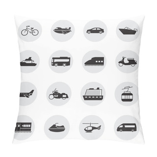 Personality  Transportation And Vehicles Icons Pillow Covers
