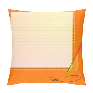 Personality  Note Paper. Vector Illustration. Pillow Covers