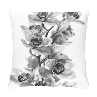 Personality  Orchid Flowers Isolated Pillow Covers