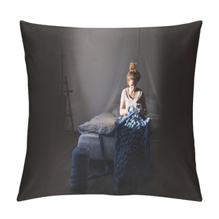 Personality  Small Business Of A Young Woman. Pillow Covers