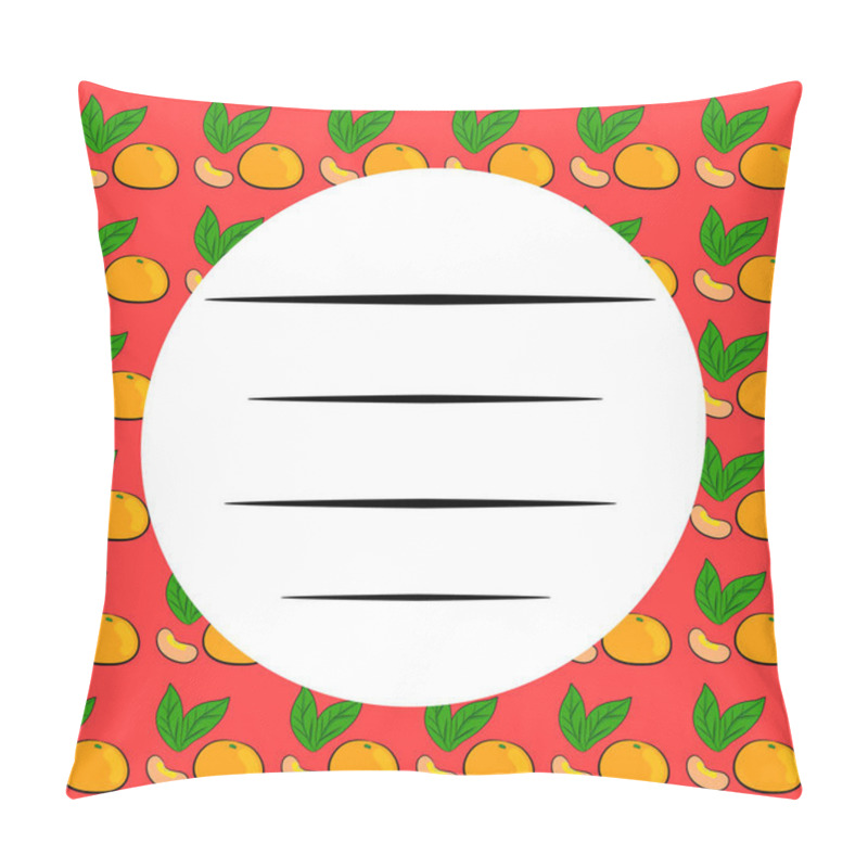 Personality  red card with tangerines pillow covers