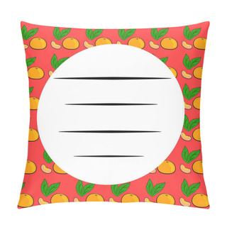 Personality  Red Card With Tangerines Pillow Covers