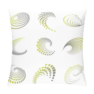 Personality  Motion Symbol Wave Set Pillow Covers