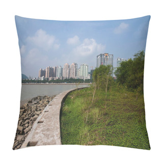 Personality  Road, Zhuhai, Guangdong Couple Wild Raccoon Seaside Road Around The Island Pillow Covers