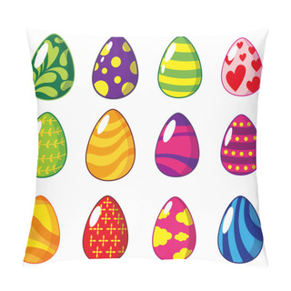 Personality  Cartoon Easter Egg Icon Pillow Covers