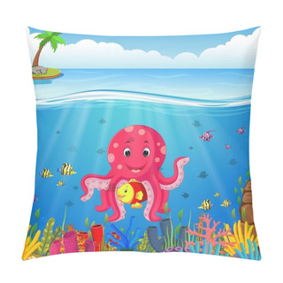 Personality  Cute Octopus Under The Sea Pillow Covers