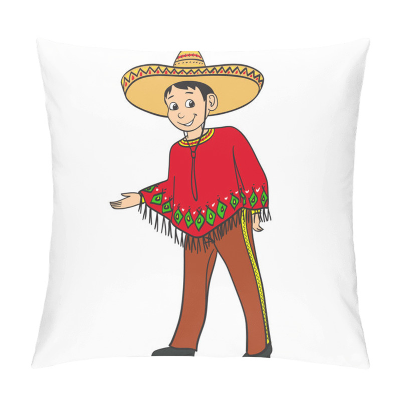 Personality  Mexican Boy Dressed In A Traditional Sui Pillow Covers