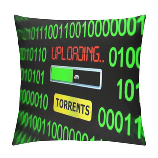 Personality  Uploading Torrents Pillow Covers