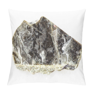 Personality  Rough Muscovite Mica Stone On White Marble Pillow Covers