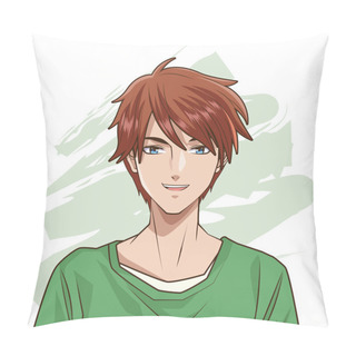 Personality  Young Man Anime Style Character Pillow Covers