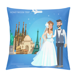Personality  High Quality, Detailed World Landmarks Pillow Covers