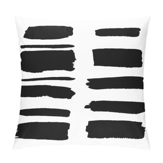 Personality  Vector Set Of Different Grunge Brush Strokes. Pillow Covers