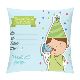 Personality  Birthday Invitation  Pillow Covers
