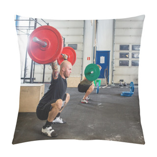 Personality  Male Athletes In Cross Fitness Box Pillow Covers