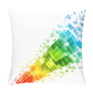 Personality  Abstract Geometric Squares Lines Vector Background. Pillow Covers