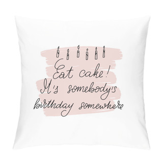 Personality   Vector Calligraphy Illustration Isolated On White Background.  Pillow Covers