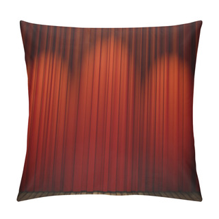 Personality  3d Stage With Red Curtain Pillow Covers