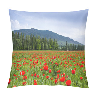Personality  Poppy Landscape Pillow Covers