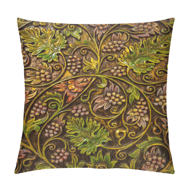 Personality  Flower Carved On Wood Pillow Covers