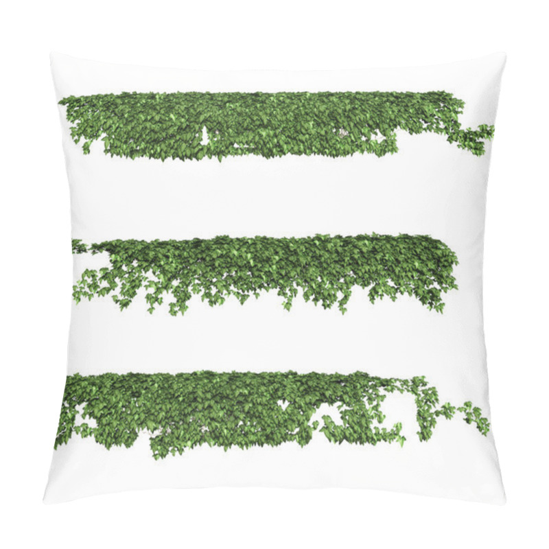 Personality  Ivy Leaves Isolated On A White Background. Pillow Covers