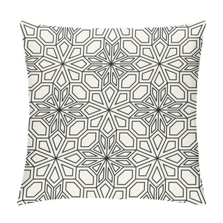 Personality  Abstract Geometric Black And White Deco Art Pillow Mosaic Pattern Pillow Covers