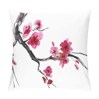 Personality  Realistic Sakura Blossom Pillow Covers