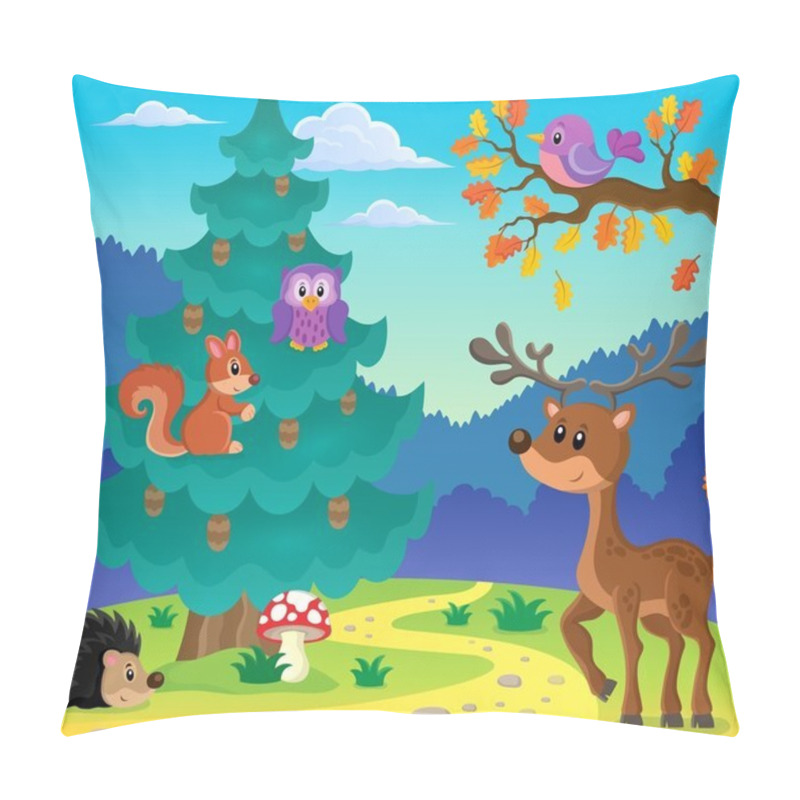 Personality  Coniferous Tree Theme Image 3 Pillow Covers