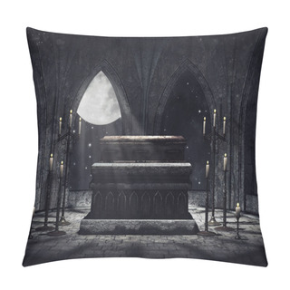 Personality  Vampire Crypt With Candles Pillow Covers
