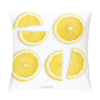 Personality  Lemon Slices Isolated Pillow Covers