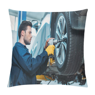 Personality  Automechanic Unscrewing Tire Bolts Pillow Covers