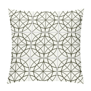 Personality  Seamless Circle Pattern. Ceramics Pattern. Tiled Pattern. Pillow Covers