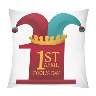 Personality  April Fools Day Design, Vector Illustration. Pillow Covers