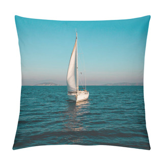 Personality  Aerial View Of Sailing In The Open Sea In Turkey Pillow Covers