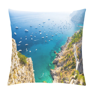 Personality  Italian Mediterranean Sea Coast Pillow Covers