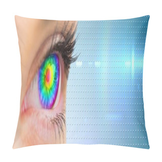 Personality  Close Up Of Eye  Pillow Covers