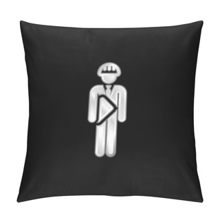 Personality  Architect Silver Plated Metallic Icon Pillow Covers