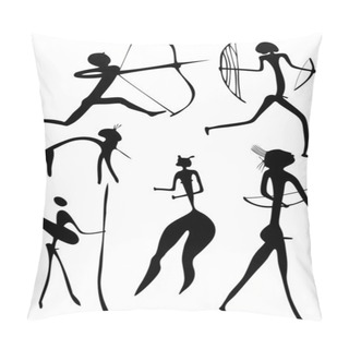 Personality  Archer And Other Figures - Vector Pillow Covers