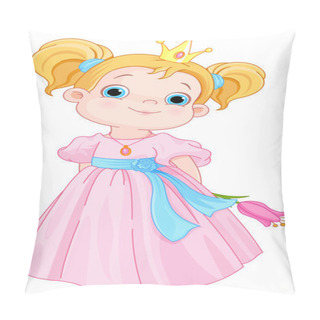 Personality  Little Princess Holds Flower Pillow Covers