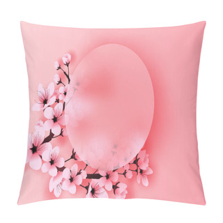Personality  Illustration Of Paper Art And Craft Circle Border Spring Season  Pillow Covers