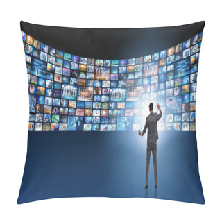 Personality  Collage Of Photos With Businessman Pillow Covers