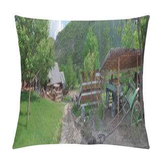 Personality  Old Farm In Butuceni Pillow Covers