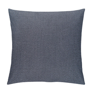 Personality  Background Of Dark Blue, Textured Surface, With Sackcloth Imitation, Top View Pillow Covers
