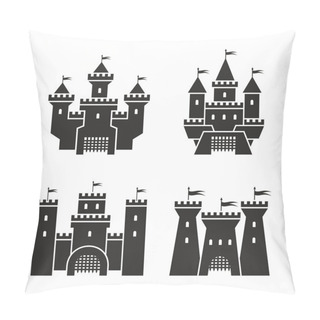 Personality  Castle Icons Pillow Covers