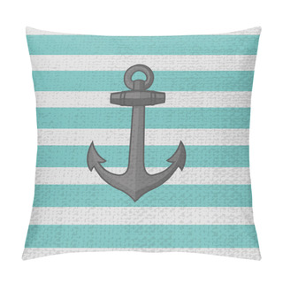 Personality  Anchor. Vector Icon. Vector Illustration. Pillow Covers