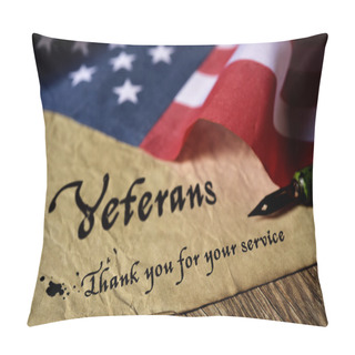 Personality  Text Veterans Than You For Your Service Pillow Covers