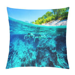 Personality  Active Diver Couple Pillow Covers